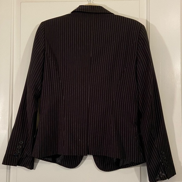 Worthington Stretch pin stripe blazer jacket work - Picture 2 of 4
